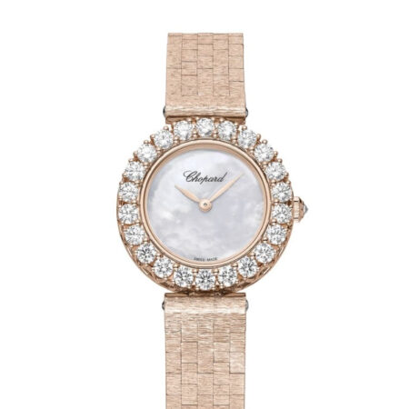 Chopard L’Heure Du Diamant Round Small 18K Rose Gold & Diamonds Ladies Watch