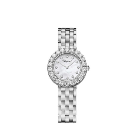 Chopard L’Heure Du Diamant Round Small 18K White Gold & Diamonds Ladies Watch