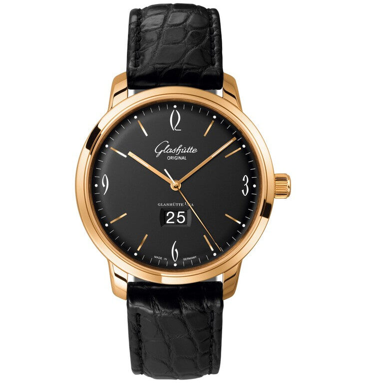 Glashutte Original Vintage Sixties Panorama Date 18K Rose Gold Men's Watch