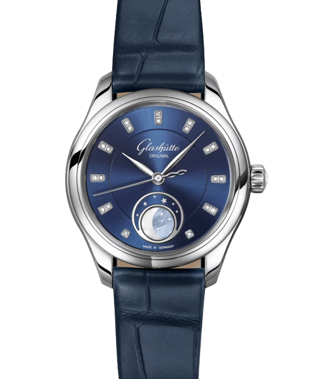 Glashutte Original Serenade Luna Moon Phase Stainless steel & Diamonds Lady's Watch