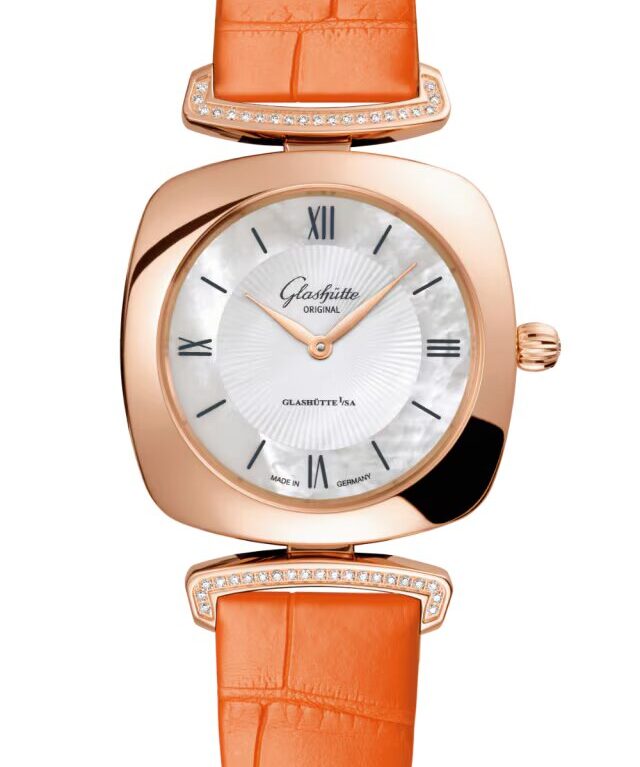 Glashutte Original Lady Collection Pavonia 18K Red Gold & Diamonds Lady's Watch