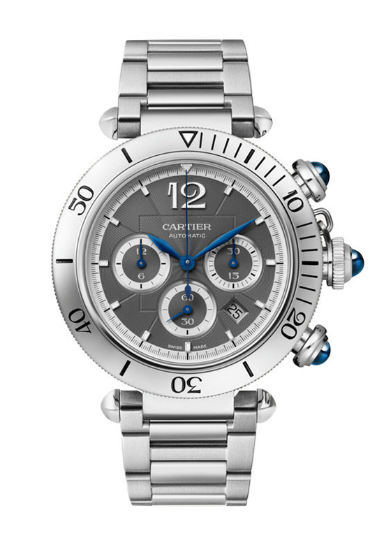 Cartier Pasha  Chronograph Stainless steel Men's Watch