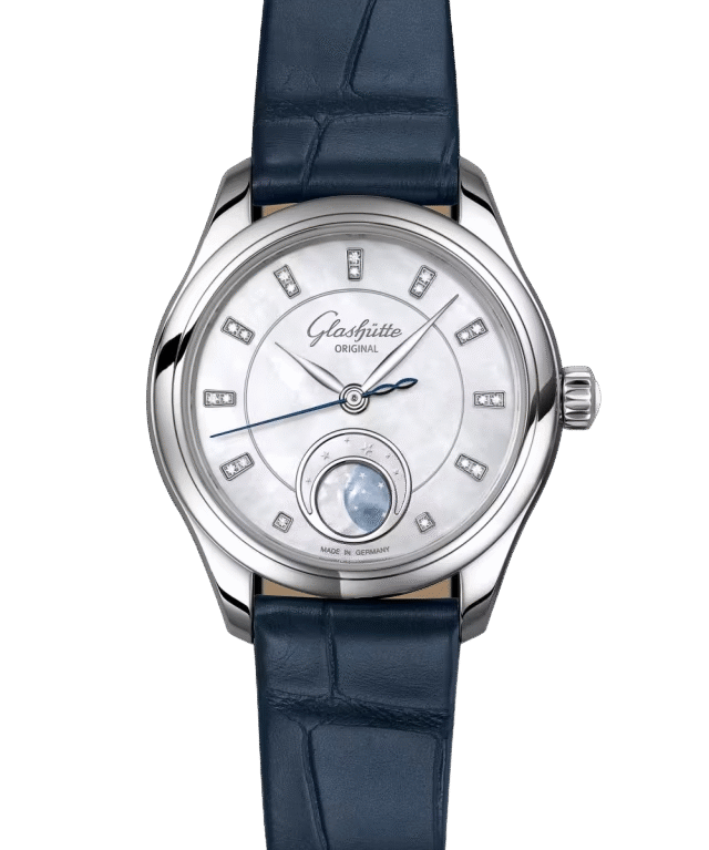 Glashutte Original Serenade Luna Moon Phase Stainless steel & Diamonds Lady's Watch