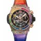 Hublot Big Bang Chronograph 18K King Gold & Colored Gemstones Man's Watch