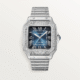 Cartier Santos Stainless Steel & Diamonds Men's Watch