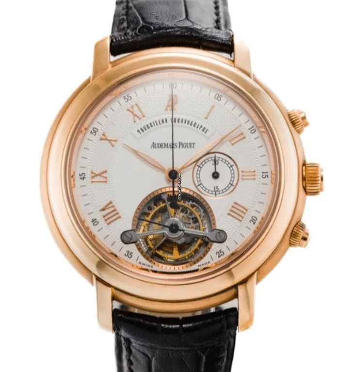 Audemars Piguet Jules Audemars Tourbillon Chronographe 18K Rose Gold Men's Watch