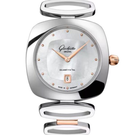 Glashutte Original Lady Collection Pavonia Date Stainless steel & Red Gold Lady's Watch