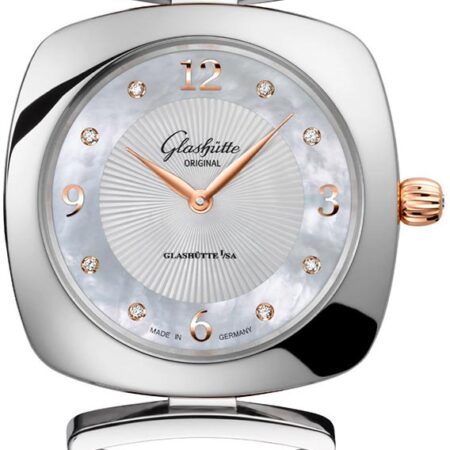 Glashutte Original Lady Collection Pavonia Stainless steel & Red Gold & Diamonds Lady's Watch