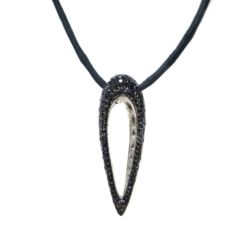De Grisogono Polina Pendant With Blackened Gold And Diamonds