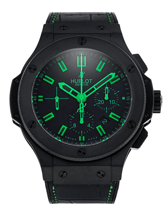 Hublot Big Bang All Black Green Ceramic Mens Watch
