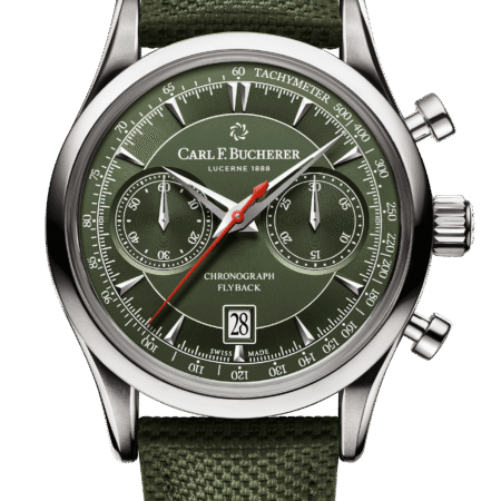 Carl F. Bucherer Manero Flyback Green Stainless steel Men's watch