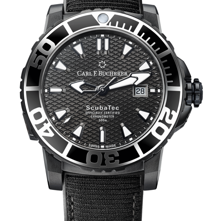Carl F. Bucherer Patravi Scubatec Black Stainless Steel Men's Watch