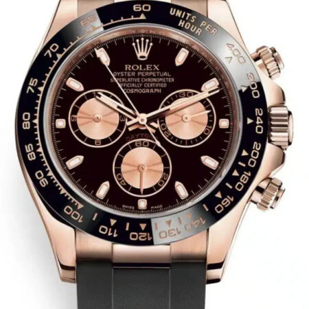 Rolex Cosmograph Daytona Chronograph 18K Rose Gold & Black Ceramic Men's Watch