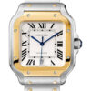 Cartier Santos Stainless Steel & 18K Yellow Gold Men's Watch