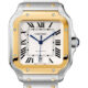 Cartier Santos Stainless Steel & 18K Yellow Gold Men's Watch