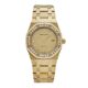 Audemars Piguet Royal Oak 14587/708BA Yellow Gold Champagne Diamond Bezel Diamond Dial