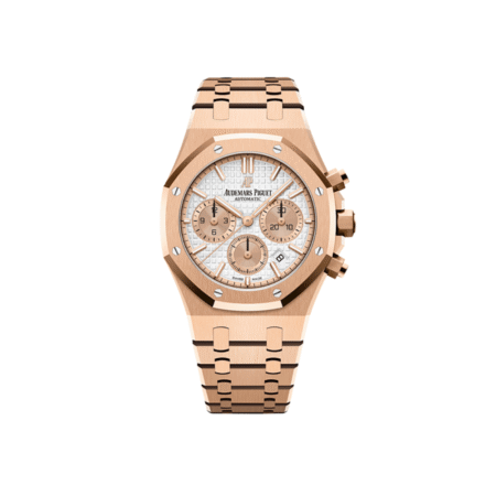Audemars Piguet Royal Oak 26315OR.OO.1256OR.01 Chronograph Rose Gold Silver Dial