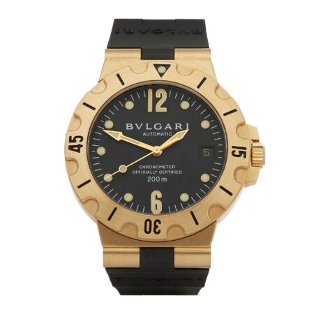 Bvlgari Diagono 18K Yellow Gold Men's Watch