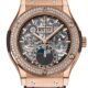 Hublot Classic Fusion 42mm Moonphase 18K King Gold & Diamonds Unisex Watch
