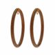 Jacob & Co. Hoop Earrings 18K Yellow Gold Pavé Set with Brown Diamonds