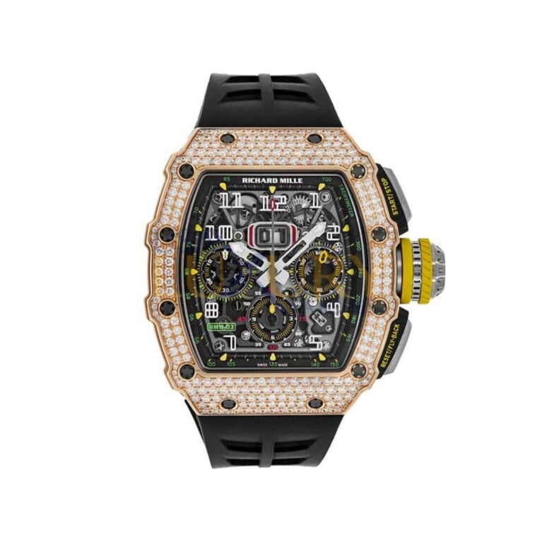 Richard Mille RM 11-03 Flyback Chronograph Diamond Set Rose Gold