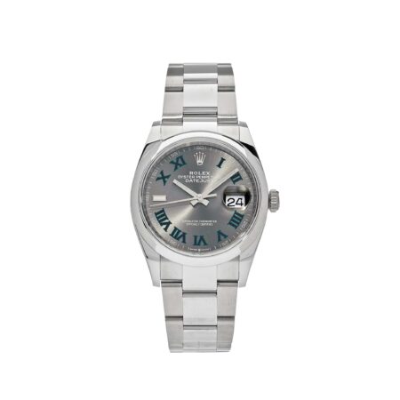 Rolex Datejust 126200 'Wimbledon' Stainless Steel Slate Dial