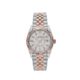 Rolex Datejust 126231 Rose Gold Stainless Steel Silver Fluted Motif Dial
