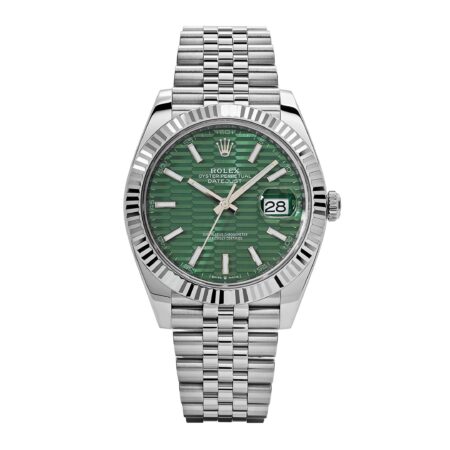 Rolex Datejust 126334 Stainless Steel Fluted Motif Green Dial Jubilee (2022)