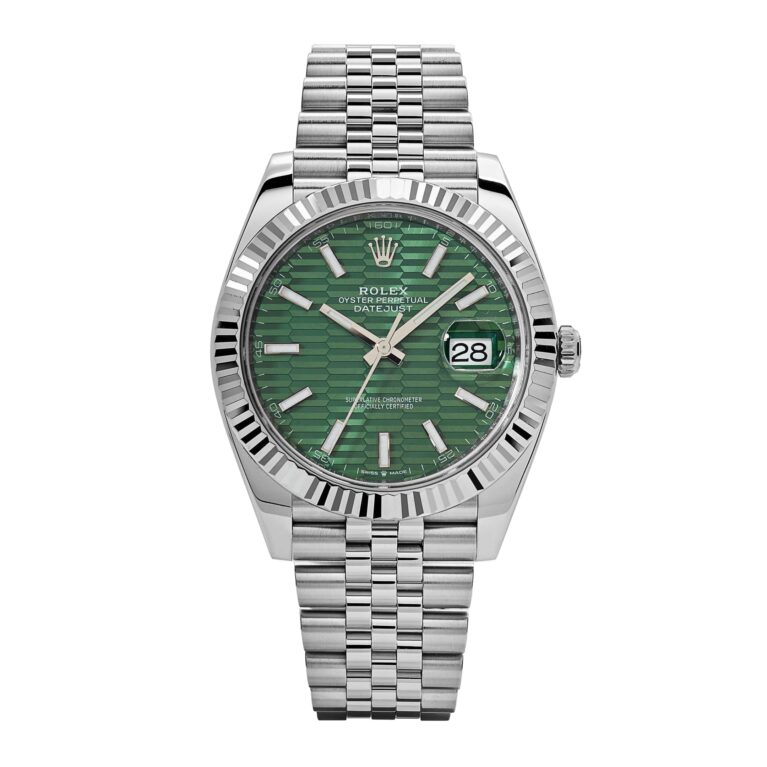 Rolex Datejust 126334 Stainless Steel Fluted Motif Green Dial Jubilee (2022)