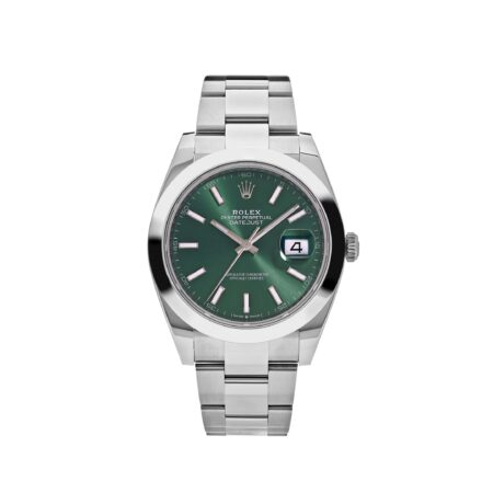 Rolex Datejust 126300 Stainless Steel Green Dial Oyster (2022)