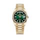 Rolex Day-Date 128238 Yellow Gold Green Diamond Dial (2020)