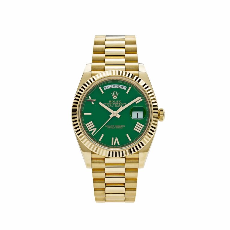 Rolex Day-Date 228238 Yellow Gold Green Roman Dial (2023)
