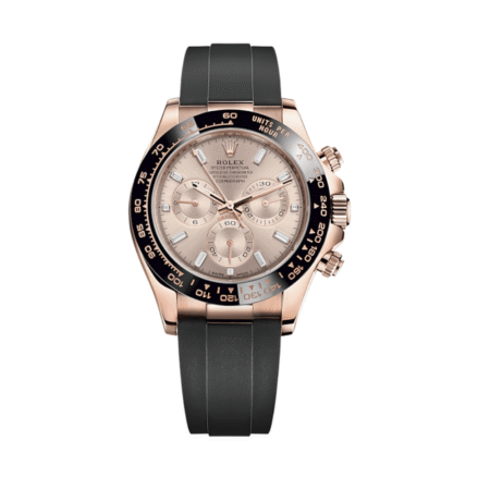 Rolex Daytona 116515LN Rose Gold Baguette Diamond Sundust Dial