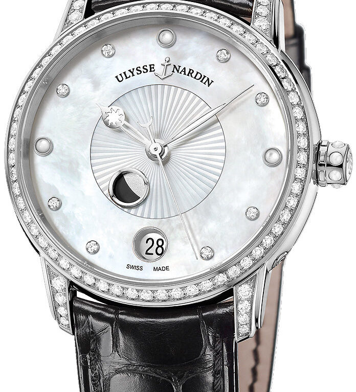 Ulysse Nardin Classico Luna Stainless steel & Diamonds  Lady's Watch