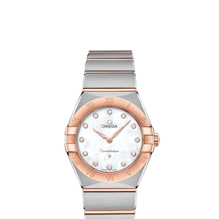 Omega Constellation Quartz Stainless steel & 18K Sedna™ Gold & Diamonds Lady’s Watch