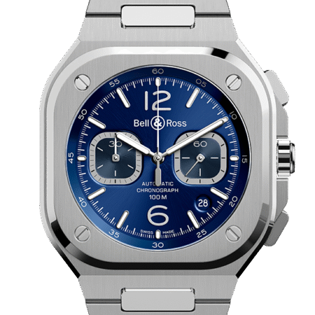 Bell & Ross Instruments BR 05 CHRONO BLUE STEEL Men's Watch