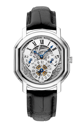 Daniel Roth Perpetual Calendar Skeleton Platinum Men's Watch