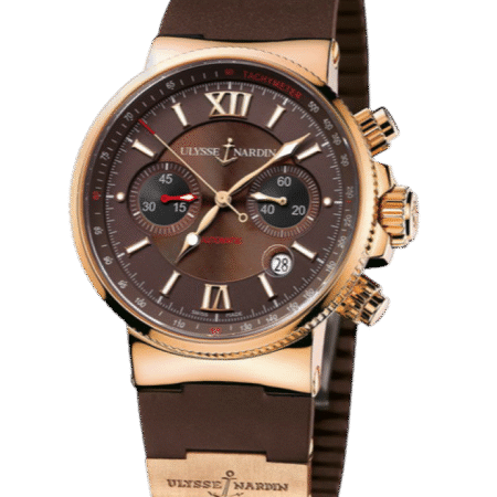 Ulysse Nardin Marine Chronograph 18K Rose Gold Men's Watch