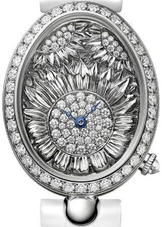 Breguet Reine De Naples 18K White Gold & Diamonds Ladies Watch
