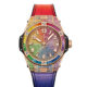 Hublot Unico Big Bang One Click Rainbow 18K King Gold &  Colored Gemstones Unisex Watch