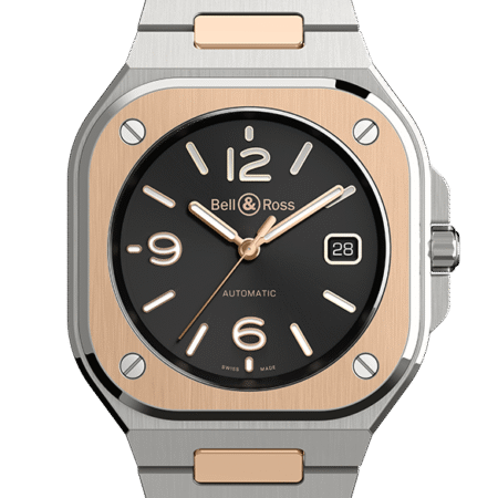 Bell & Ross Instruments BR 05 Black Steel & Rose Gold Men`s Watch