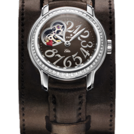 Zenith Elite Baby Star Love Open Stainless steel & Diamonds Lady's Watch