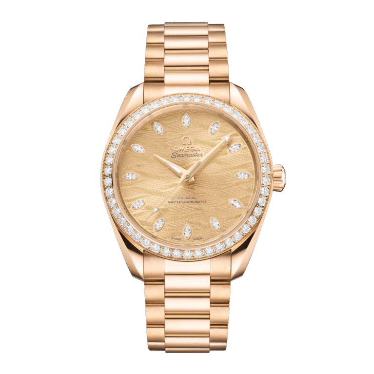 Omega Seamaster Aqua Terra 18K Moonshine™ gold & Diamonds Unisex Watch