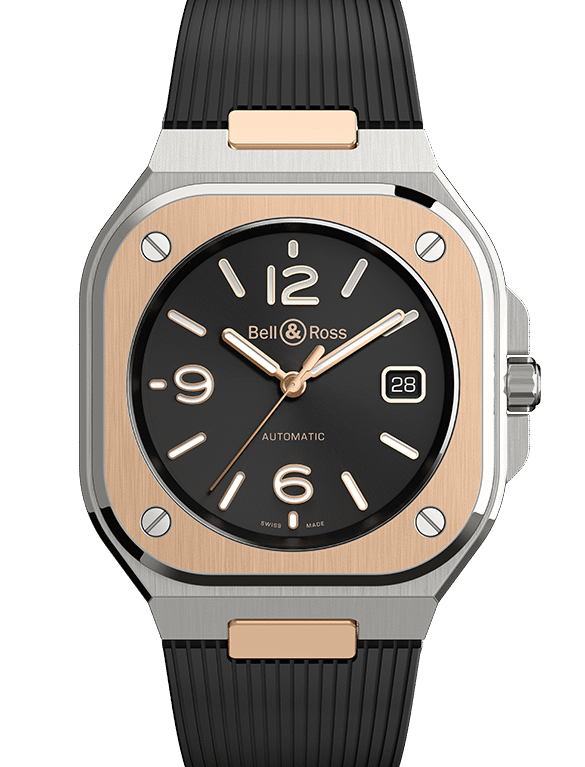 Bell & Ross Instruments BR 05 BLACK STEEL & GOLD Men's Watch