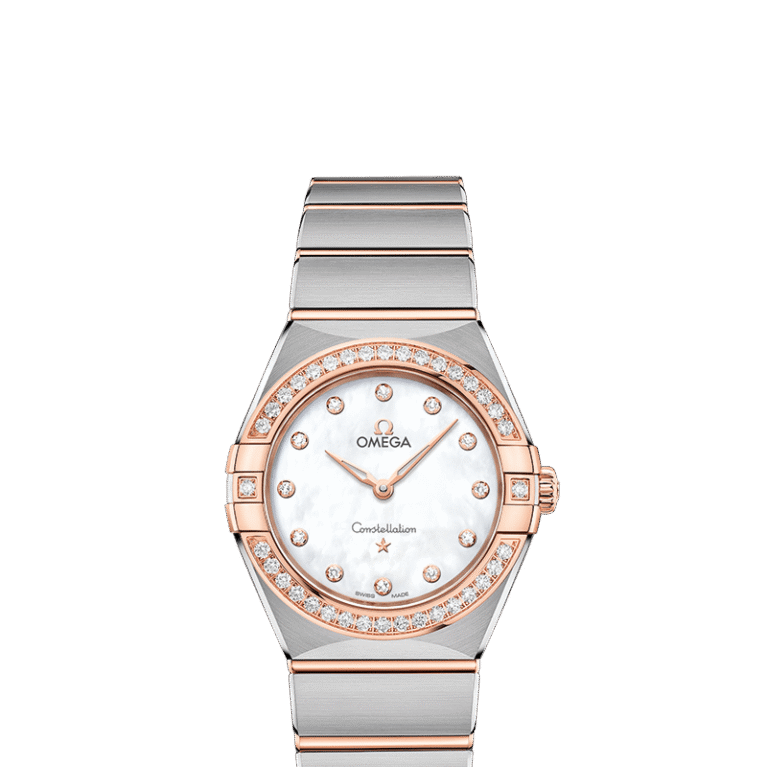 Omega Constellation Quartz Stainless steel & 18K Sedna™ Gold & Diamonds Lady’s Watch
