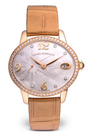Girard Perregaux Cat`s Eye 18K Rose Gold & Diamonds  Lady's Watch