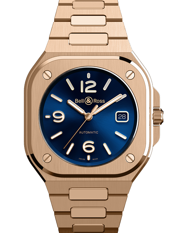 Bell & Ross Instruments BR 05 BLUE GOLD Men's Watch