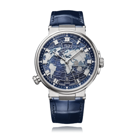 Breguet Marine Hora Mundi 18K White Gold Men's Watch