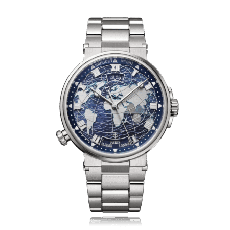 Breguet Marine Hora Mundi 18K White Gold Men's Watch