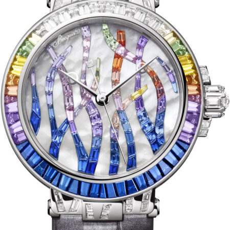 Breguet Marine Haute Joaillerie 18K White Gold 35.8mm Ladies Watch